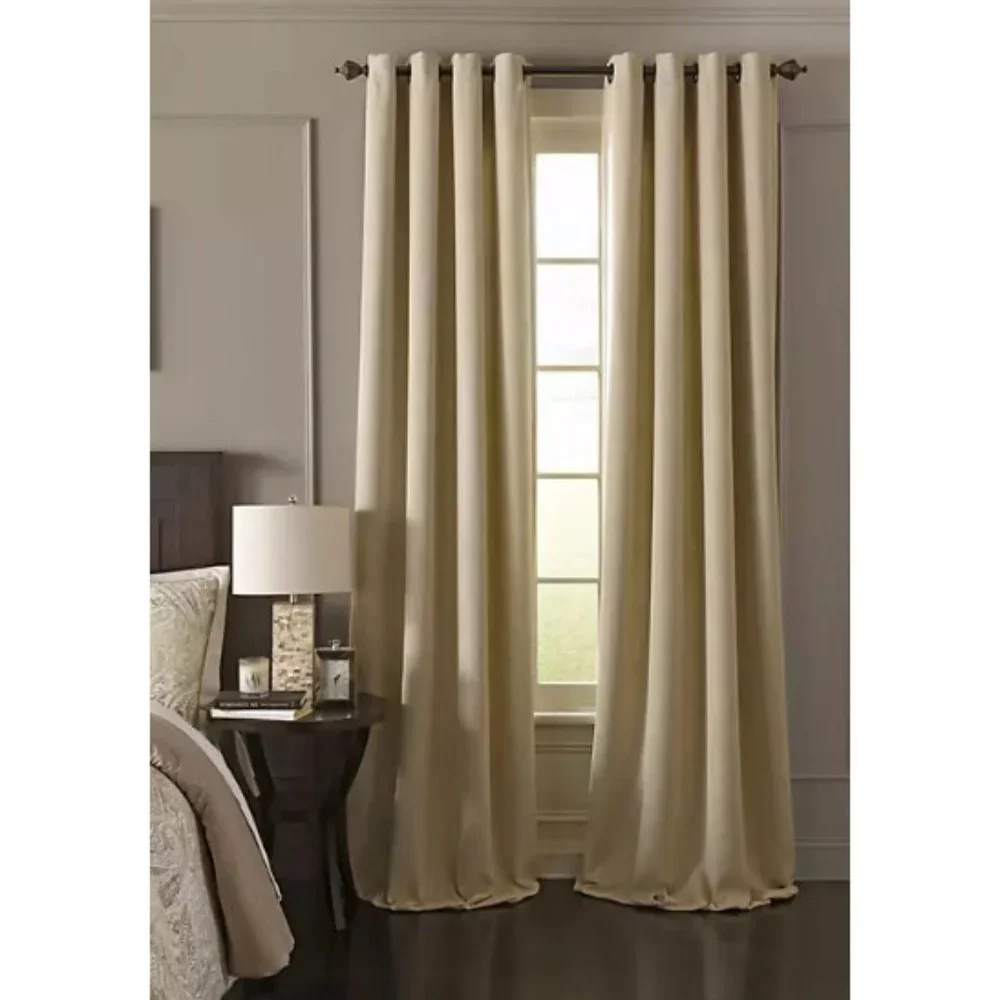Beautyrest Arlette Window Curtain Creme Brulee x2